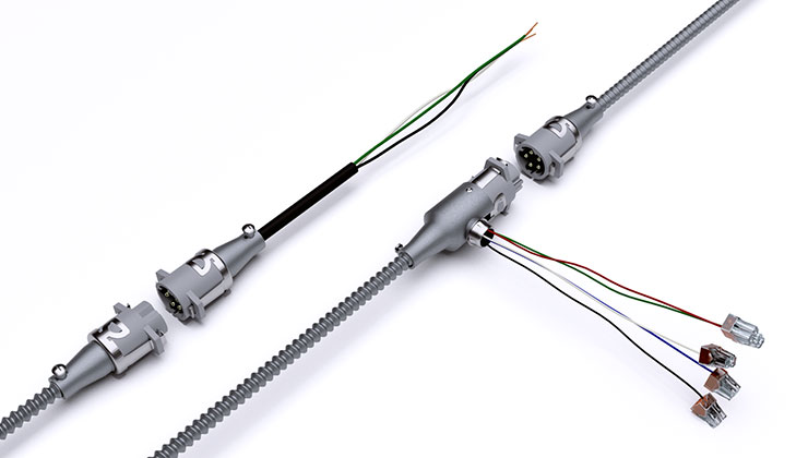 modular wiring luminaire connections