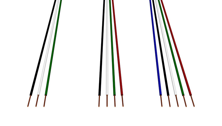 Three, four, and five wire systems